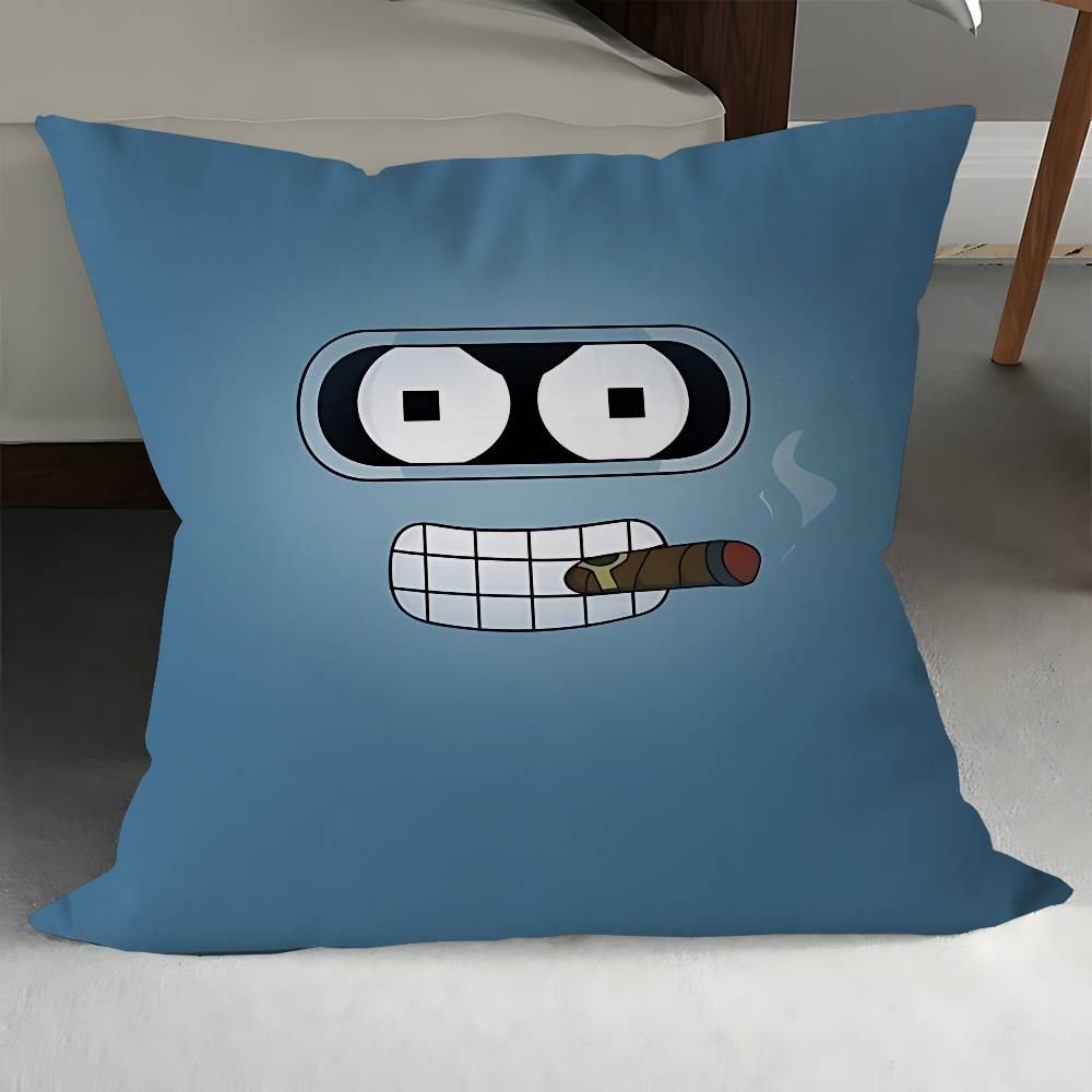Cartoon Bender Cushion Cover Pillowcase Upholstery Sofa Throw Pillow Home Decor Pillowcas