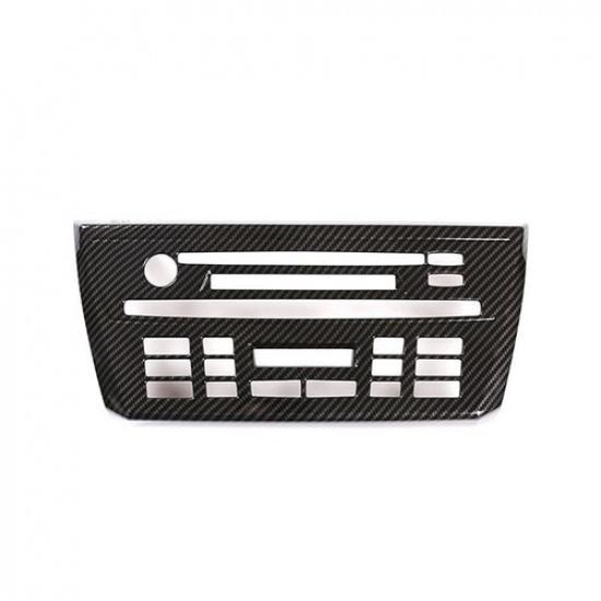 Carbon Center Console Volume Button CD Panel Frame Trim For BMW X3 E83 2006-2010