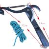 Telescopic High-Altitude Bent Head Pruning Shears with Sturdy Steel, Long-Reach Handle, and Labor-Saving Pulley Design for Gardening.