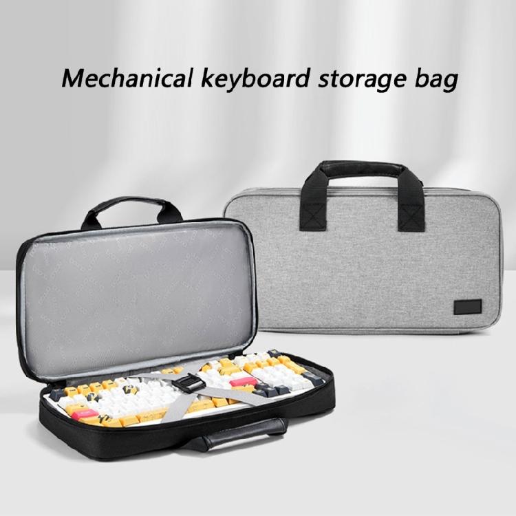 Handheld Keyboards Organizers with Protective Cover and Storage Compartments for Charging Cables Mouse Shock Absorbing Oxfords Fabric