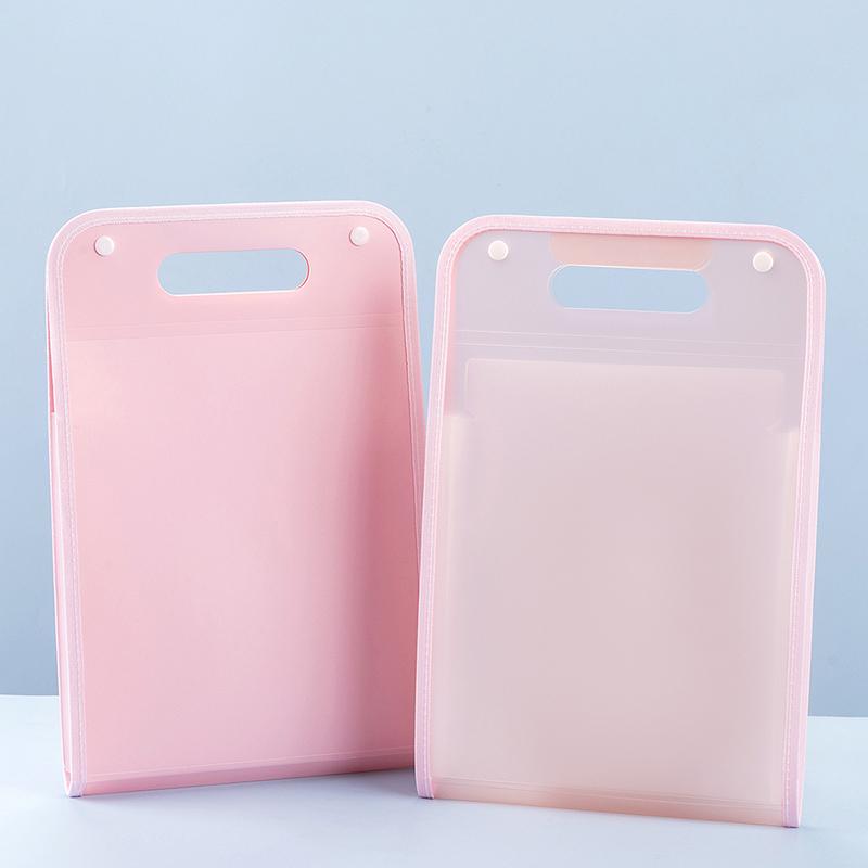 Vertical Hand-held Organ Bag A4 Paper File Folder Large Capacity Multi-layer Expanding Sorting Storage Bag Folder Student Data
