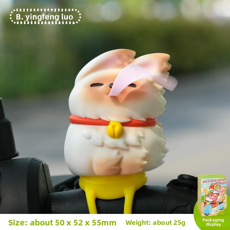 Bicycle Cartoon Cute Figurine Ornaments Featuring Creative Wind-borne Animals, Animals, Electric Vehicles, Motorcycles, Decorative Items.
