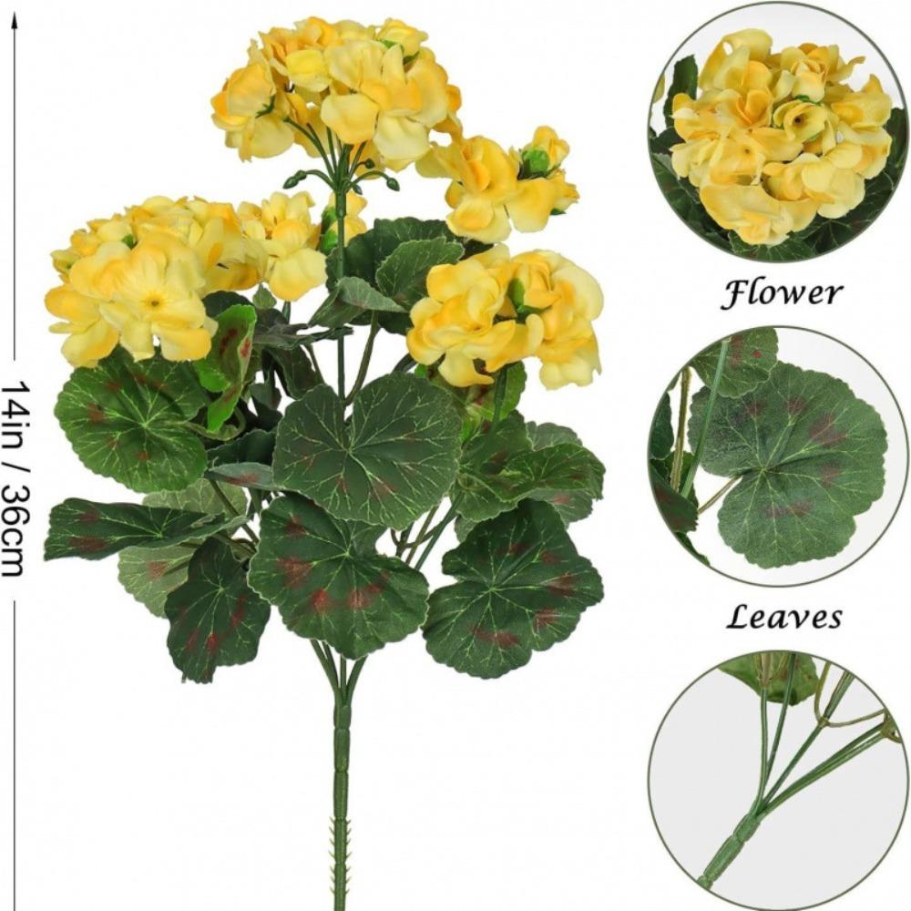36cm Silk Flower Wedding Bouquets Fake Flower Decorative Flower Artificial Begonia Flower  Bridal