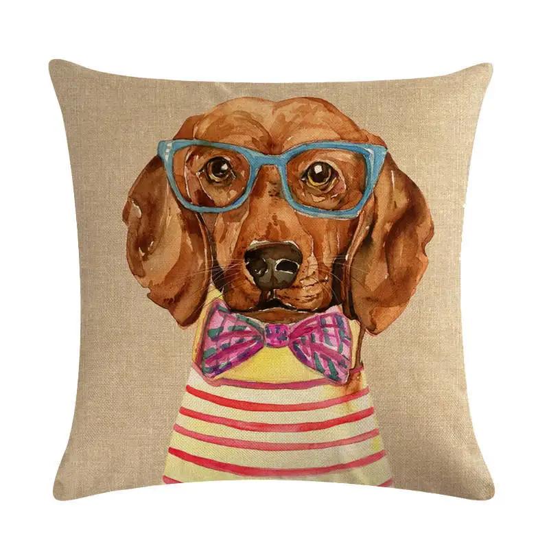 Interesting Animal Body Pillow Case Linen Seat Cover Office Home Sofa Decorative Cushion Cover 45*45Cm