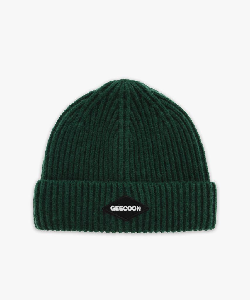 Jikun Logo Patch Short Beanie Gee247-005 Green