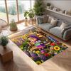 Masha and the Bear Crystal Velvet Rug, Soft Anti‑Slip Crystal Velvet Carpet for Living Room Bedroom Home Decor