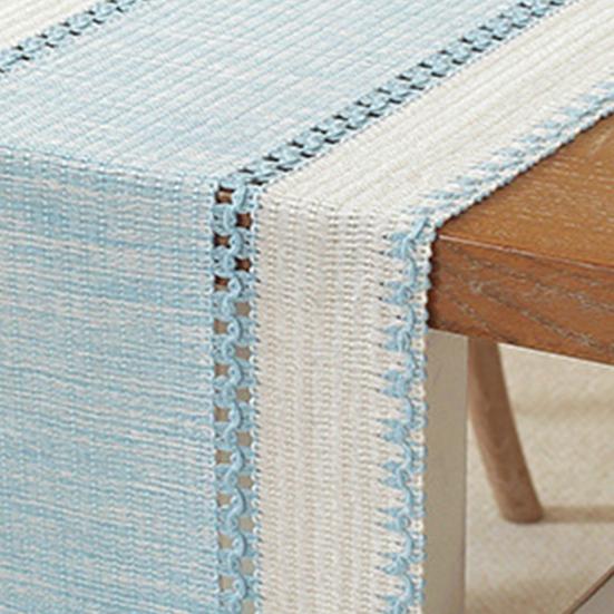 Knitted Table Runner Bohemian Table Runner with Tassels Rustic Table Runner for Farmhouse Dining Table Dresser Decoration