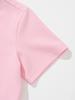 20TH HOLE Women'S Volume Embroidery Point Short Sleeve Round Neck T-Shirt [Pink]