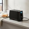 Compact 2 Slot Toasting Appliance Easy To Clean Slice Adjustable Browning