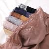 Solid Color Silk Scarf Lace Edge Sunscreen Shawl Versatile Chiffon Hijab Veil  Women Headwear