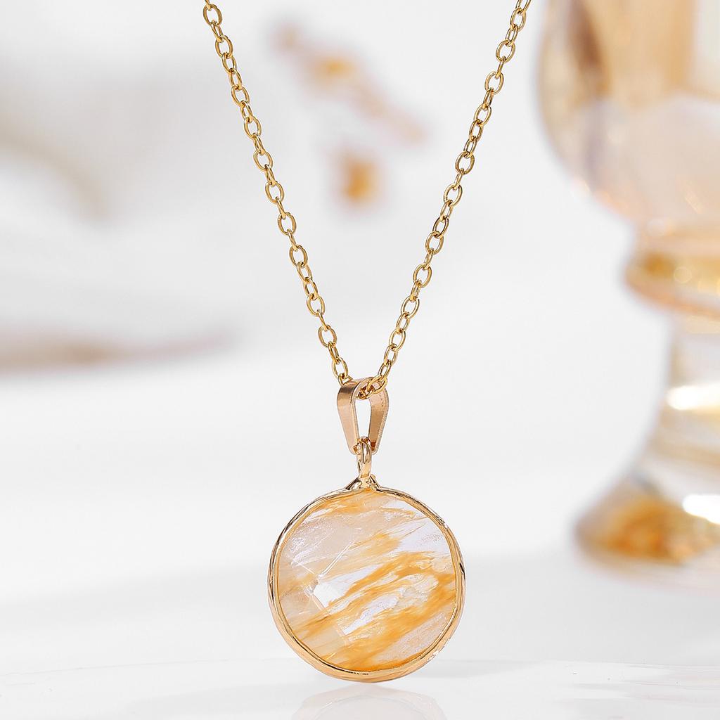 Natural crystal pendant, cut surface, amethyst necklace, semi precious gemstone necklace, Bohemian jewelry