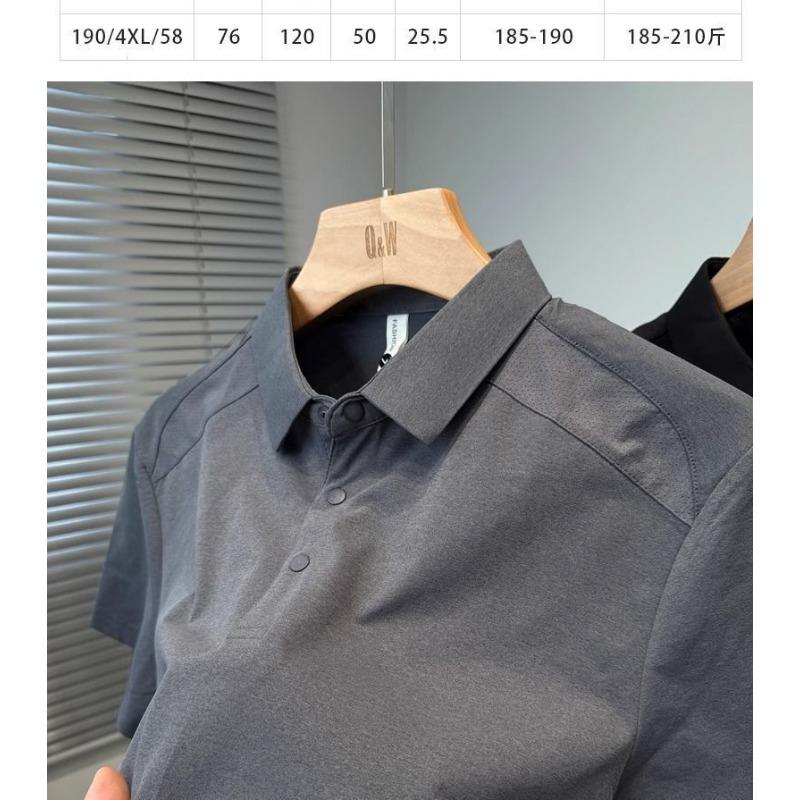 Men's Breathable Mesh Polo Shirt Quick Dry Casual Business Short Sleeve