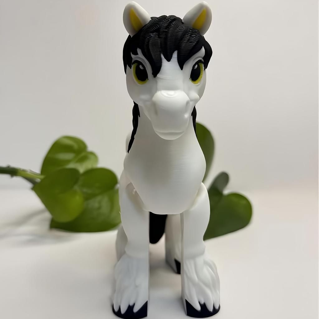 3D Printed Horse Pony Model Flexible Animals Toy Statue Movable Joints Home Office Decor Fidget Toys Stress Relief Animal Toys