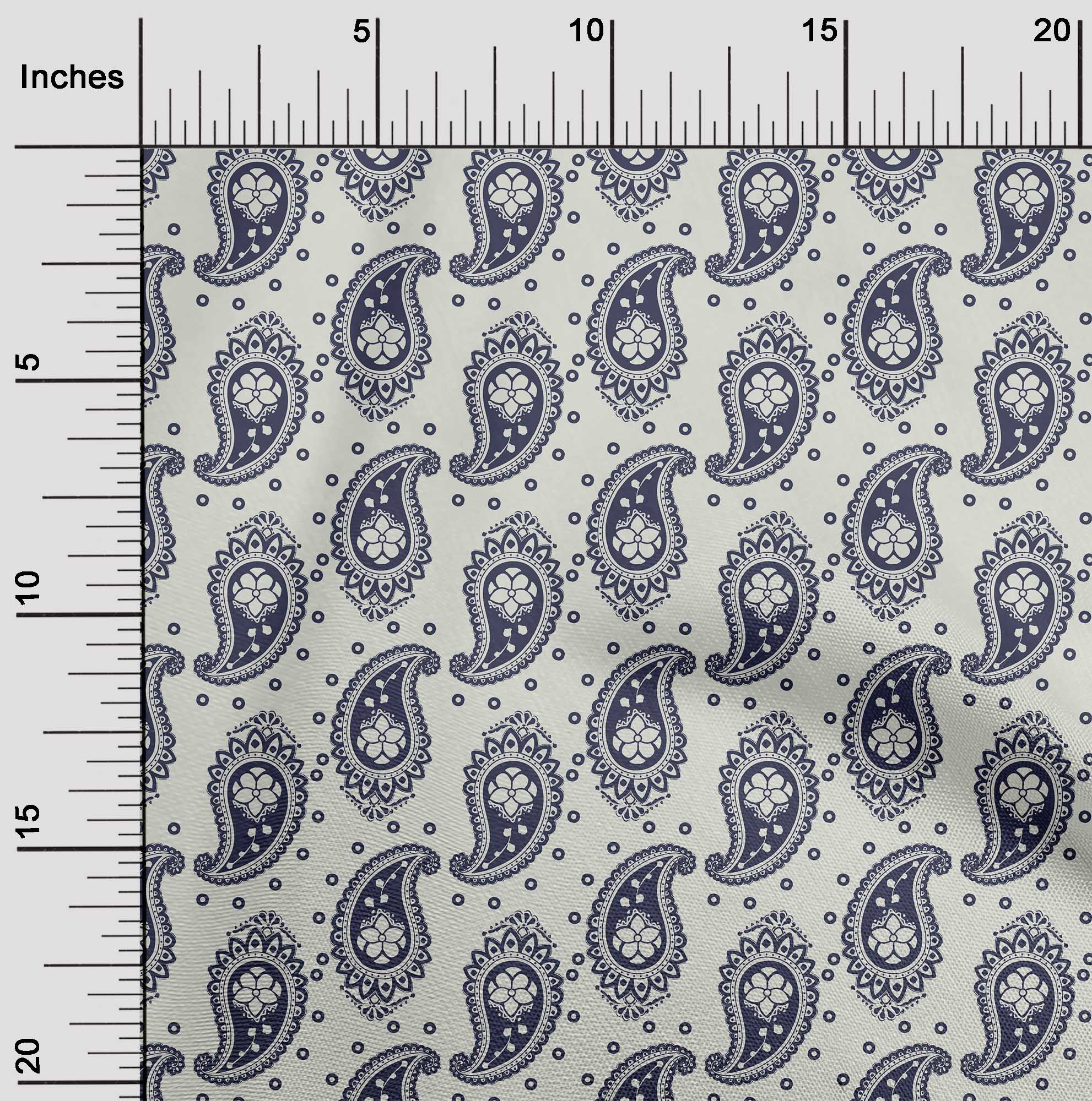 

OneOone Cotton Flex Середня коричнева тканина Пейслі Швейні ремісничі проекти Принти на тканині 40 дюймів 42 Inch Wide - Viscose Chiffon зелений