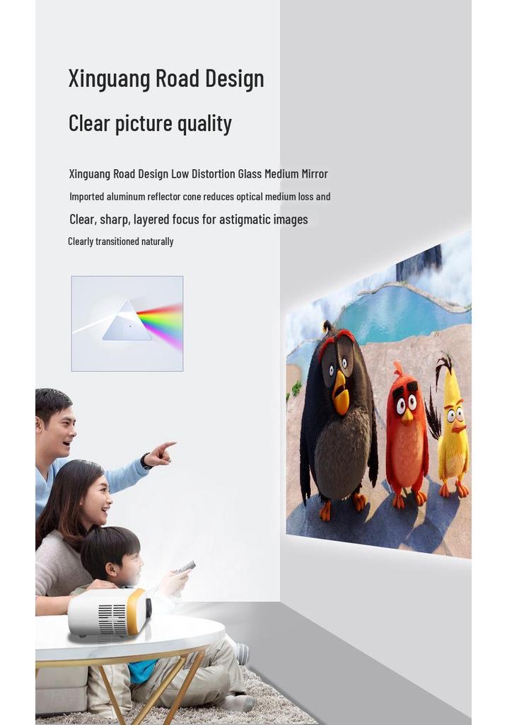 Germany 2026 Portable HD Mini Projector for Outdoor & Home Use