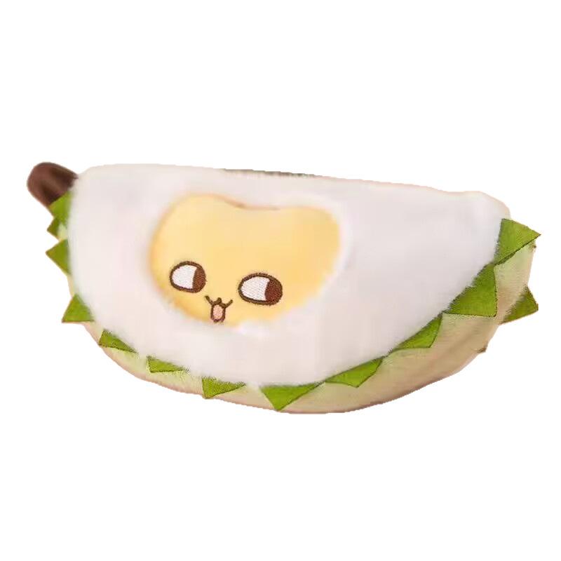 Durian meat doll removable plush toy creative decompression doll to repay kindness durian tear peel fruit Douyin with 22cm