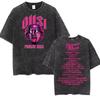 Rapper Omar Courtz Primera Musa World Tour T Shirts Men Women Fashion Gothic Hip Hop T-shirt Vintage Washed Short Sleeve T-shirt