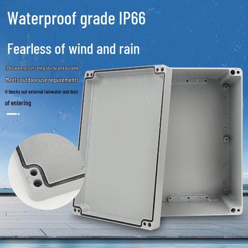 Outdoor Waterproof Die-Cast Aluminum Junction Box with Sealed Push Button Switch