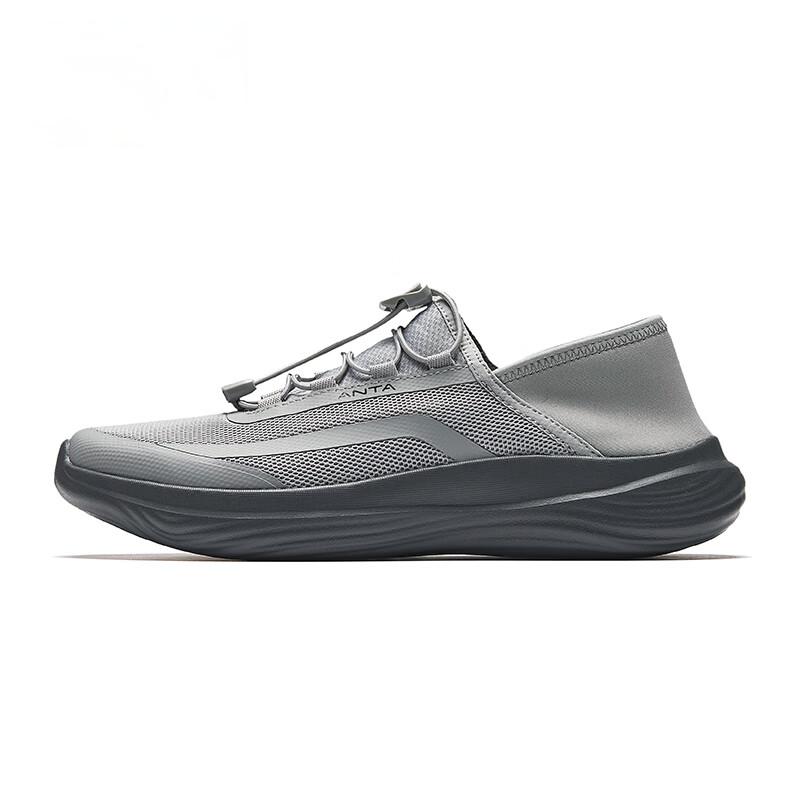 ANTA Casual Mule Shoes Light Gray Dark Gray Men 912527776-3 40.5