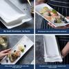 White Ceramic Dinner Plate Creative Long Sushi Plate Rectangular Dim Sum Barbecue Plate Japanese Tableware Restaurant Tableware