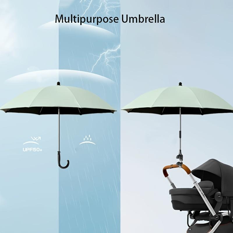 85cm Clip-on Uv Umbrella Baby Cart Parasol 2 in 1 Baby Stroller Umbrella for Sun Shade Rain-proof Baby Stroller Accessories Gift
