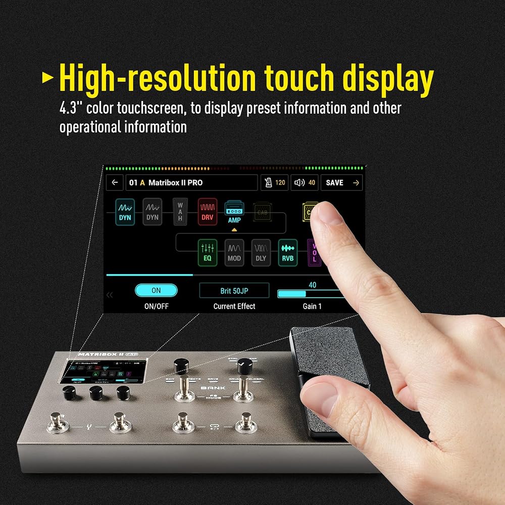 SONICAKE Multi-Effects Expressions with Over 240 Built-In Effects Amplifier Modeling IR Cabinet S...