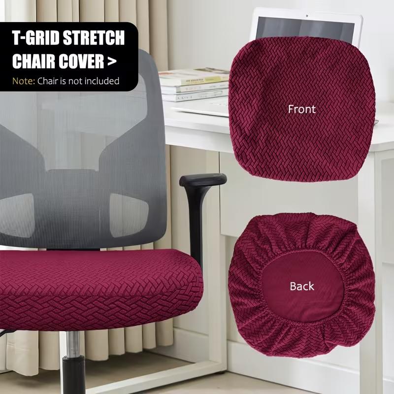 Stretch Chair Covers Dining Office Chairs Elastic Slipcovers Washable Protector Restaurant Bedroom Most Standard Chairs Easily кларет 1240₽