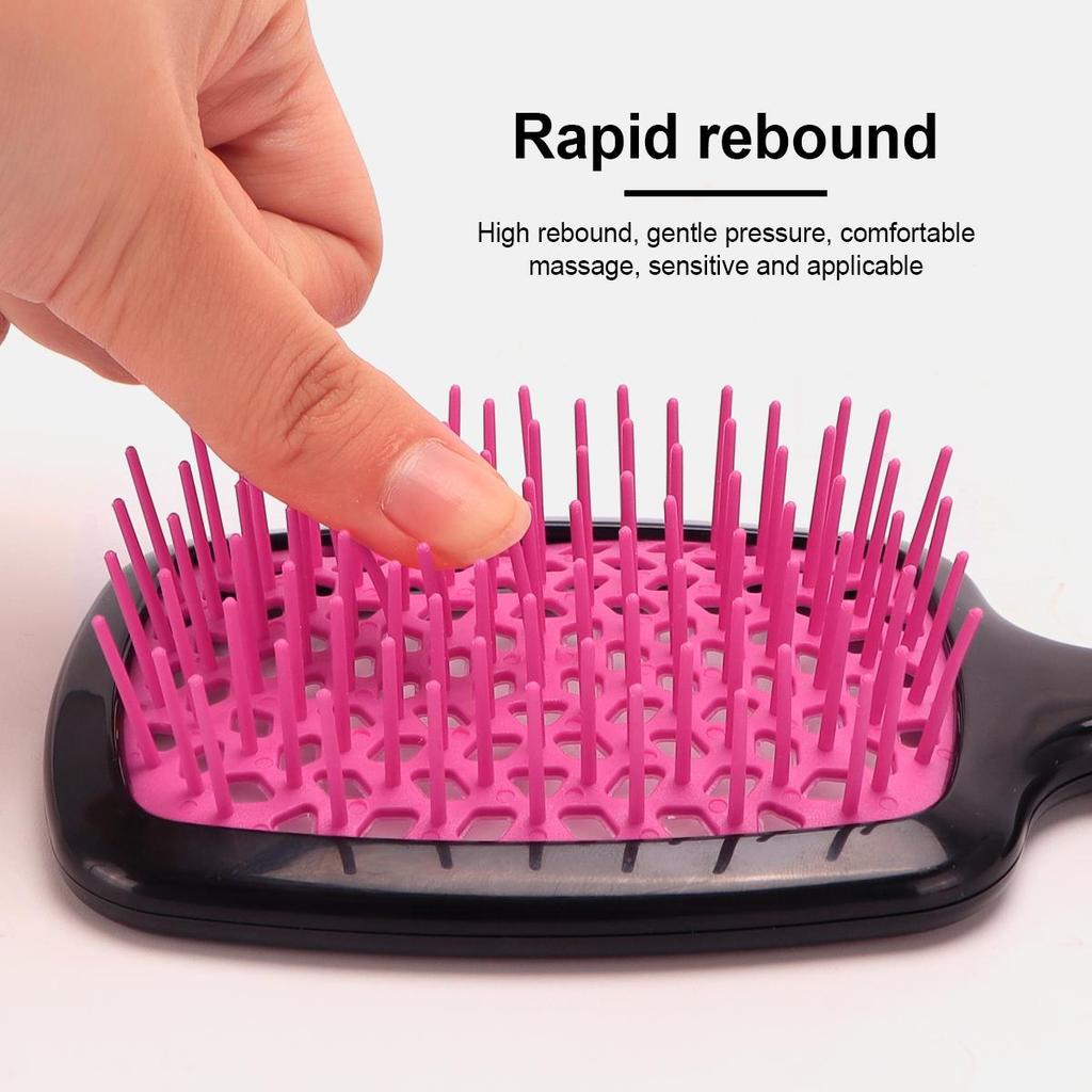 1PC Air Cushion Comb Tangled Hair Comb Hair Brush Massage Anti-static Hollow Out Wet Curly Hair Brushes Barber Styling Tool