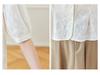 Women's Summer Embroidered Frog Button Cotton Shirt - New Chinese Style 2026