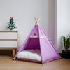 With Thick Cushion Cat Teepee Tent Washable Pet Tent Kennel Pet Bed Dog Tent Bed  Indoor Use