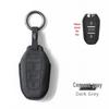 High-End Suede Car Key Case for Peugeot Models 408, 308, 4008, 5008, and 508L with Buckle and Pendant