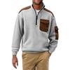 Herren Farbig Stehkragen Sweatshirt Herren Sport Große Größe Freizeit Sweatshirt