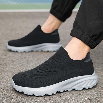 Herrenschuhe Größe 47 Sommer neue Herren Mesh atmungsaktive Einschlupf-Freizeitschuhe Außenhandel Fuß Freizeitschuhe