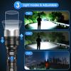 Powerfull Flashlight Type C Rechargeable LED Zoom Torch Long Range Tactical Lamp for Outdoor Waterproof Camping Fishing Lantern