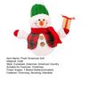 Christmas Plush Snowman Doll Tabletop Decoration Lighted Small Snowman Ornament for Winter Home Kitchen Mantel