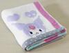 Uchino Sanrio Hyokkori Face Face Towel 34 x 75cm Ivory Kuromi 4812F139 I Approx.