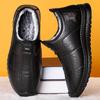 Warme Baumwoll-Kurzstiefel für Herren, große Größe, mit Polyurethan - Bequeme flache Öffnung, verdickt, mit Plüsch-Stil