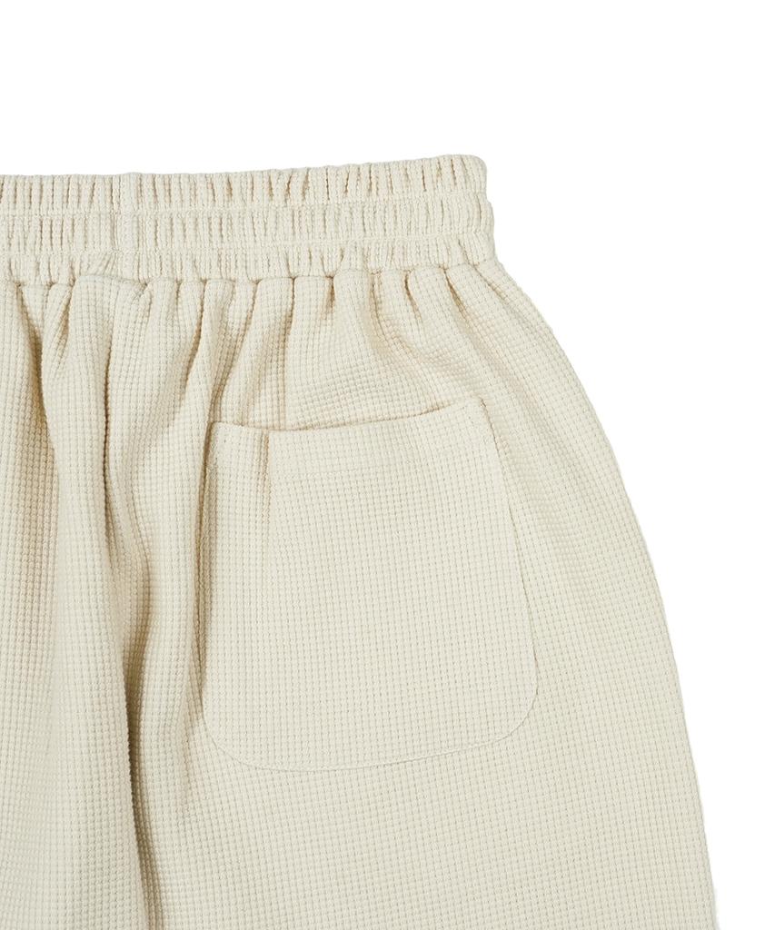 GAKKAI UNIONS Kasia Waffle Wide Pants Beige