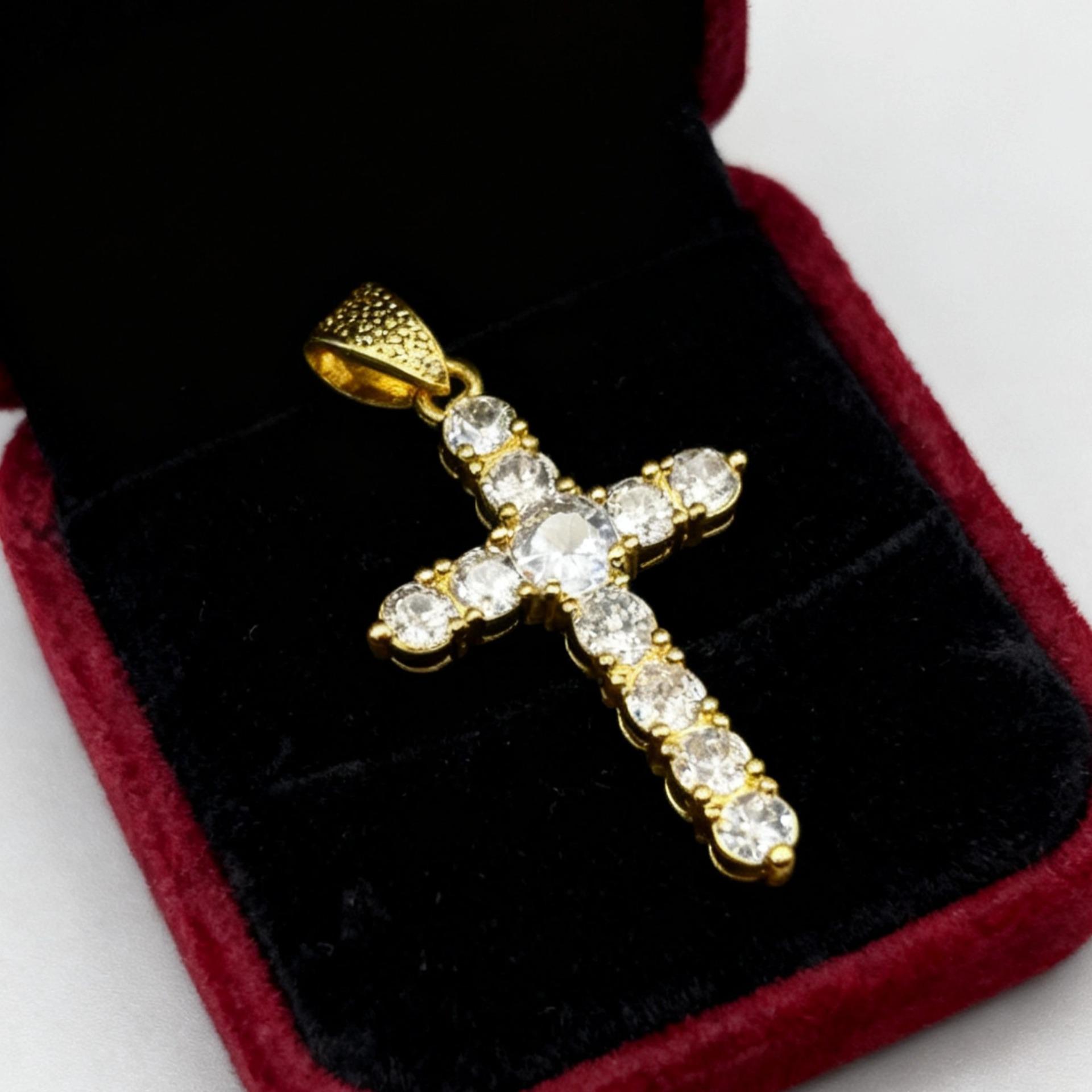 Модное европейское винтажное ожерелье с подвеской-крестом для женщин - Персонализированные хип-хоп украшения