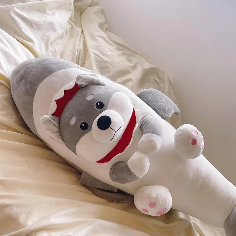 Net red shark plush toy carved doll doll pillow spoof gift for girlfriend's little surprise student birthday gift