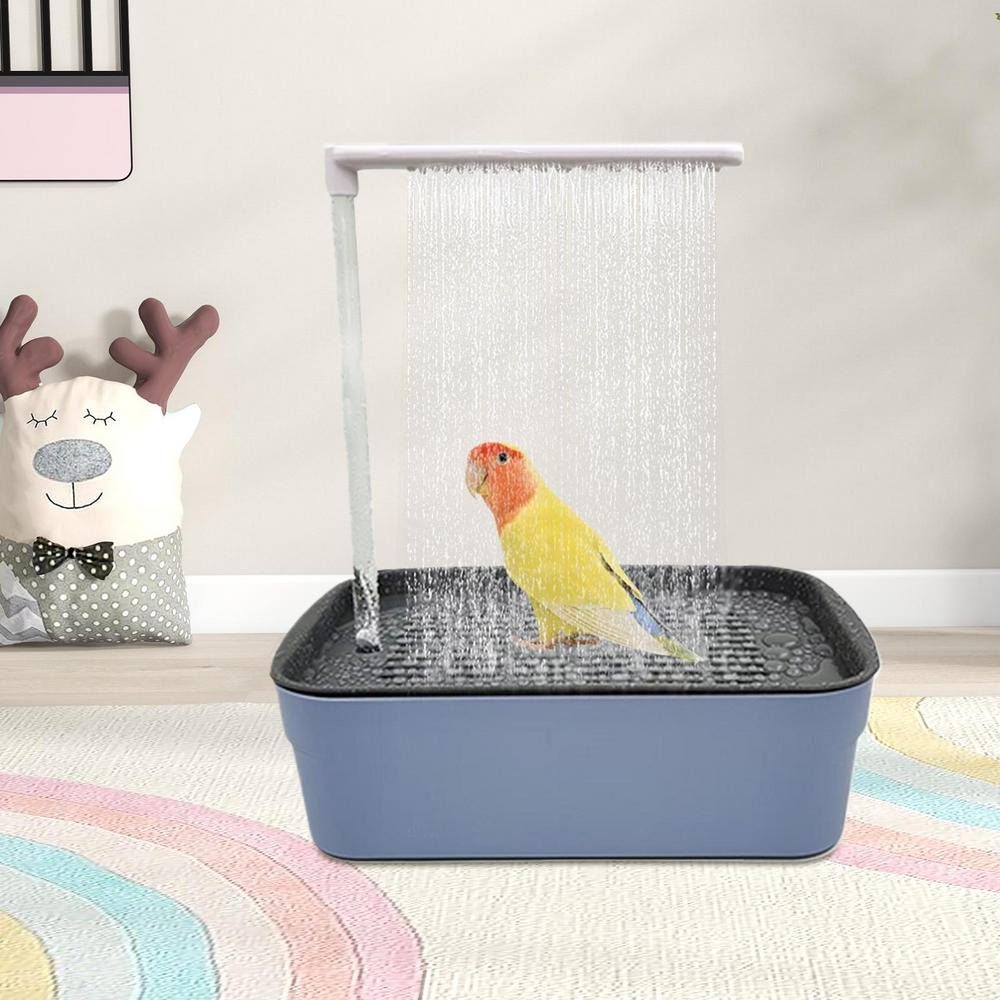 Parrot Automatic Bathtub With Shower Pet Parrot Circulating Water Bathtub USB Electric Large Bird Bathtub Shower Fountain