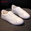 Leather Little White Shoes Soft Sole Round Head Casual Shoes Flat Bottom Color Matching Light Mouth Lazy Shoes New Women's Single Shoes