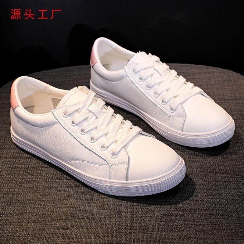 Leather Little White Shoes Soft Sole Round Head Casual Shoes Flat Bottom Color Matching Light Mouth Lazy Shoes New Women's Single Shoes