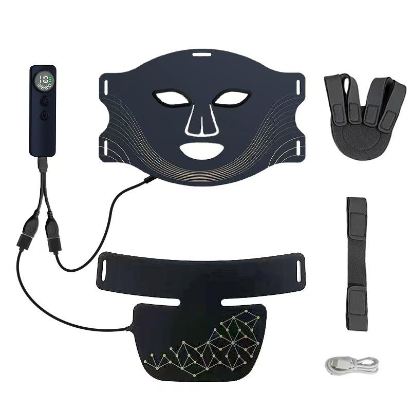 LED Photon Rejuvenation Gesichts- & Halsmaske mit Infrarotlichttherapie