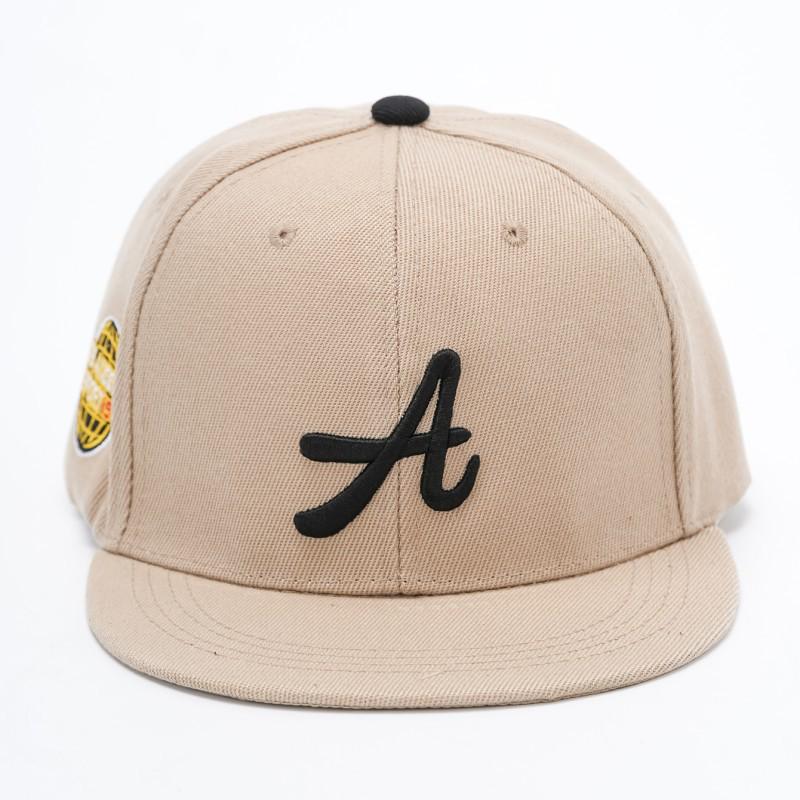 

Spring Hip Hop Flat Brim Hat: Versatile, Trendy, Unisex Street Dance Cap Adjustable бежевый