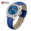 OFNS Women's Casual Luxury Quartz Watch with Calendar and Diamond Accents