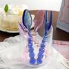 Handmade Vintage Glass Spoon Fork for Coffee Milk Long Handle Stirring Utensil Heat-Resistant Dishwasher Safe Colorful Artistic Tableware Unique