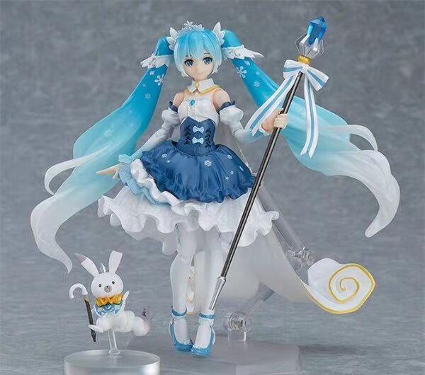 

Hatsune 10th Anniversary Snow Hatsune Virtual Singer Figma Movable EX-054 Hatsune Movable Box Hand Hand разноцветный