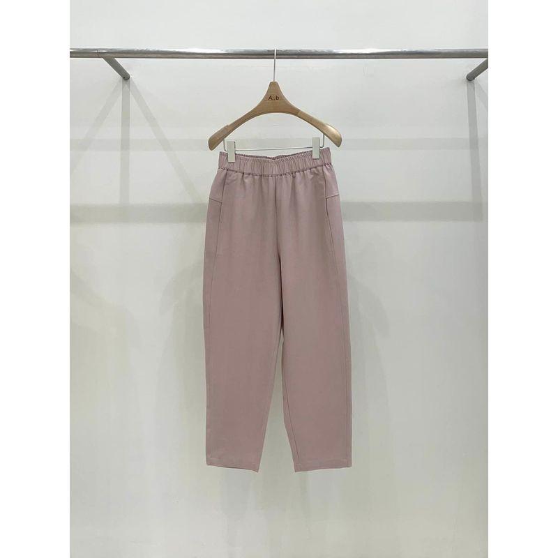

[a. B Second Sister s House] South Korea Dongdaemun [Casual Easiest for Match] Spring Elastic Waist Skinny Pant 0227 Pink does not return S