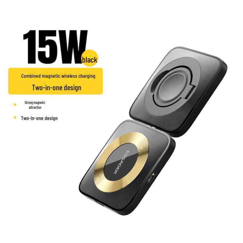 Essager 3-in-1 Magnetic Wireless Charger for Apple Phones, Watches & Earphones with Fast Charging Capability.